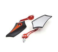 sourcingmap Rotatable Pentagon Side Rear View Mirror for Motorcycle 2 Pcs