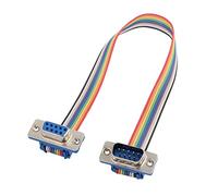 Sourcingmap RS232 DB9 9P Male to Female Head Serial Port Jumper Wire 26cm Long