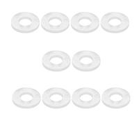 Sourcingmap Rubber Flat Washer 18mm OD 8mm ID 2mm Thickness Sealing Gasket for Faucet Pipe Water Hose, Clear, Pack of 10