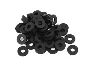 sourcingmap Rubber Flat Washers 12mm OD 5mm ID 2mm Thickness for Faucet Pipe Water Hose, Pack of 50