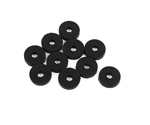sourcingmap Rubber Flat Washers 13mm OD 4mm ID 3mm Thickness for Faucet Pipe Water Hose, Pack of 10