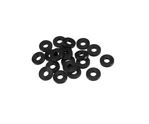 Sourcingmap Rubber Flat Washers 14mm OD 6mm ID 2.5mm Thickness for Faucet Pipe Water Hose, Pack of 20