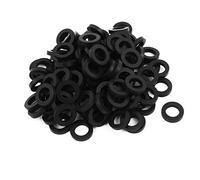 sourcingmap Rubber Flat Washers 16mm OD 10mm ID 3mm Thickness for Faucet Pipe Water Hose, Pack of 100
