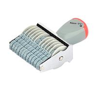 sourcingmap® Rubber Office 12 Band Rolling Wheel 0-9 Digit Date Printer Numbering Stamp