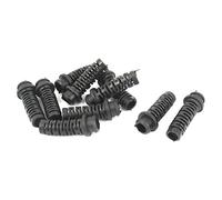sourcingmap Rubber Strain Relief Cord Boot Protector Sleeve Hose 34x9x6mm 10pcs