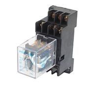 sourcingmap S13052300am0141 DC 12V Coil 5A 3PDT General Purpose Power Relay HH53P 11 Pin W Base Socket