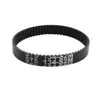sourcingmap S2M-134 67 Teeth 6mm Width Black Rubber Cogged Industrial Timing Belt