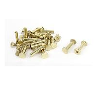 Sourcingmap Scrapbook Leather Brass Plated 5x20mm Binding Chicago Screw Post 20pcs