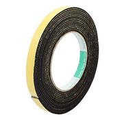 Sourcingmap Sealing Foam Tape 12mm Wide 2mm Thick 5m/16.4ft Long, Self Adhesive Weather Strip for Window Door Insulation, Yellow Black