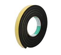 sourcingmap Sealing Foam Tape 20mm Wide 8mm Thick 2m/6.56ft Long, Self Adhesive Weather Strip for Window Door Insulation, Yellow Black
