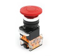 Sourcingmap Self Locking Type Red Mushroom Push Button Switch 440V 10A LA38/203