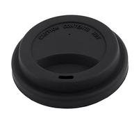 Sourcingmap Silicone Home Cafe Resuable Water Coffee Tea Cup Mug Cover Lid 9cm Outer Dia Black