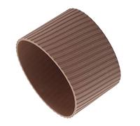 Sourcingmap Silicone Home Glass Water Cup Insulated Sleeve Protector Cover 7.5cm Dia Coffee Color