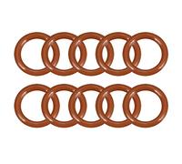 sourcingmap Silicone O-Ring, 13mm OD, 9mm ID, 2mm Width, VMQ Seal Rings Gasket, Red, Pack of 10
