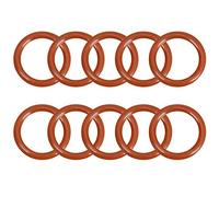 sourcingmap Silicone O-Ring, 15mm OD, 11mm ID, 2mm Width, VMQ Seal Rings Gasket, Red, Pack of 10