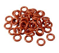 sourcingmap Silicone O-Ring, 15mm OD, 8.8mm ID, 3.1mm Width, VMQ Seal Rings Gasket, Red, Pack of 50