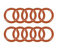 sourcingmap Silicone O-Ring, 16mm OD, 12mm ID, 2mm Width, VMQ Seal Rings Gasket, Red, Pack of 10