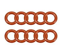 sourcingmap Silicone O-Ring, 17mm OD, 10mm ID, 3.5mm Width, VMQ Seal Rings Gasket, Red, Pack of 10