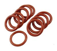 Sourcingmap Silicone O-Ring, 22mm OD, 16mm ID, 3mm Width, VMQ Seal Rings Gasket, Red, Pack of 10