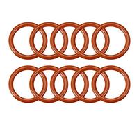 sourcingmap Silicone O-Ring, 24mm OD, 17.8mm ID, 3.1mm Width, VMQ Seal Rings Gasket, Red, Pack of 10
