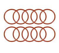 sourcingmap Silicone O-Ring, 35mm OD, 30.2mm ID, 2.4mm Width, VMQ Seal Rings Gasket, Red, Pack of 10