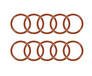 sourcingmap Silicone O-Ring, 37mm OD, 30.8mm ID, 3.1mm Width, VMQ Seal Rings Gasket, Red, Pack of 10