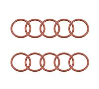 sourcingmap Silicone O-Ring, 38mm OD, 31.8mm ID, 3.1mm Width, VMQ Seal Rings Gasket, Red, Pack of 10