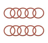 sourcingmap Silicone O-Ring, 45mm OD, 38mm ID, 3.5mm Width, VMQ Seal Rings Gasket, Red, Pack of 10