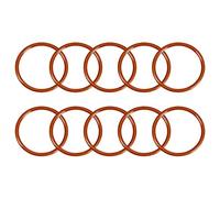 sourcingmap Silicone O-Ring, 52mm OD, 45mm ID, 3.5mm Width, VMQ Seal Rings Gasket, Red, Pack of 10