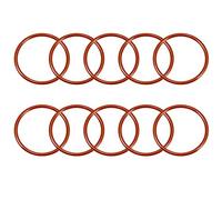 sourcingmap Silicone O-Ring, 55mm OD, 48mm ID, 3.5mm Width, VMQ Seal Rings Gasket, Red, Pack of 10
