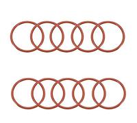 sourcingmap Silicone O-Ring, 58mm OD, 51mm ID, 3.5mm Width, VMQ Seal Rings Gasket, Red, Pack of 10