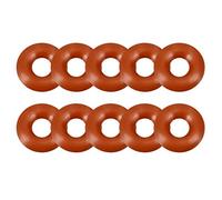 sourcingmap Silicone O-Ring, 6mm OD, 2mm ID, 2mm Width, VMQ Seal Rings Gasket, Red, Pack of 10