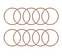 sourcingmap Silicone O-Ring, 75mm OD, 70.2mm ID, 2.4mm Width, VMQ Seal Rings Gasket, Red, Pack of 10