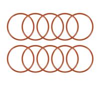 sourcingmap Silicone O-Ring, OD, ID, Width, 42mm 37.2mm 2.4mm Red, 10
