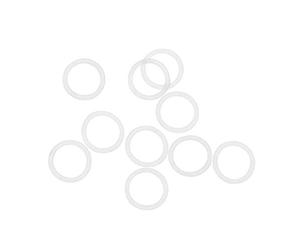 Sourcingmap Silicone O-Rings, 13mm OD 10mm ID 1.5mm Width VMQ Seal Gasket for Compressor Valves Pipe Repair, White, Pack of 10