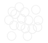 Sourcingmap Silicone O-Rings, 30mm OD 26mm ID 2mm Width VMQ Seal Gasket for Compressor Valves Pipe Repair, White, Pack of 16