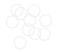 Sourcingmap Silicone O-Rings, 30mm OD 26mm ID 2mm Width VMQ Seal Gasket for Compressor Valves Pipe Repair, White, Pack of 10