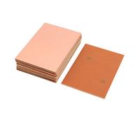 sourcingmap Single-Sided Copper Clad Laminate PCB Circuit Board, FR4 100x70mm 3.94x2.76 inch, 1.5mm Thickness DIY Prototyping PCB Board, Name Board, 16pcs