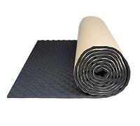 sourcingmap Sound Acoustic Absorption Car Audio Stereo Heatproof Foam Wave Style Sound Deadener Mat 19.7"x78.7" 10.76sqft