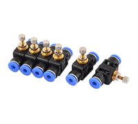 Sourcingmap Speed Controller Valve Pneumatic Quick Fittings 4mm Connecting 6pcs