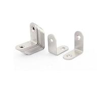 Sourcingmap Stainless Steel 90 Degree Fixing Angle Bracket 30 x 30mm 10pcs