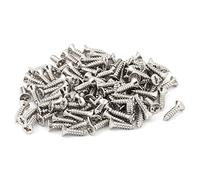Sourcingmap Stainless Steel Flat Head Phillips Self-Tapping Screw 12mmx3mm 100Pcs