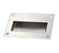 Sourcingmap Stainless Steel Recessed Flush Pull Finger Insert Sliding Door Handle