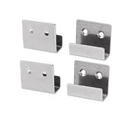 Sourcingmap Stainless Steel Wall Hanger Bracket Rack Holder 4pcs for Ceramic Tile Display