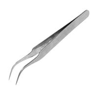 Sourcingmap Stainless Steel Watchmakers Bent Tweezers Metal