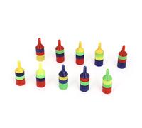 Sourcingmap Striped Plastic Aquarium Pump Airstone, 3 mm Tube, Multi-Color, 10 Piece
