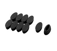 Sourcingmap Table Chair Leg Plastic Oval Pipe Tube Insert Cap 20 x 39mm 10 Pcs Black