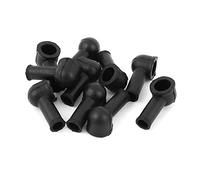 sourcingmap Terminal Insulating Covers 12mm x 8mm 10 Pcs Black