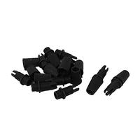 Sourcingmap Thread Adjustable Clamps Ceiling Light Cable Clips Grommet Black 10pcs