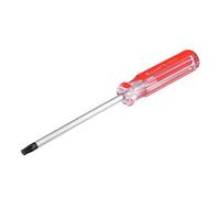 Sourcingmap Torx Screwdriver, T27 Security Magnetic Star Screw Driver with 4" CR-V Shaft and Clear Red Handle